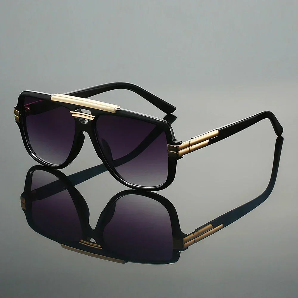 Astrid | Double-Bridge Square Sunglasses
