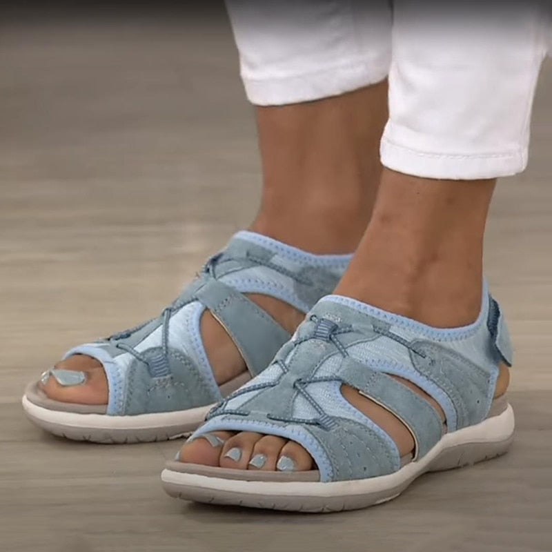 Urseline | Adjustable Strap Flat Sandals
